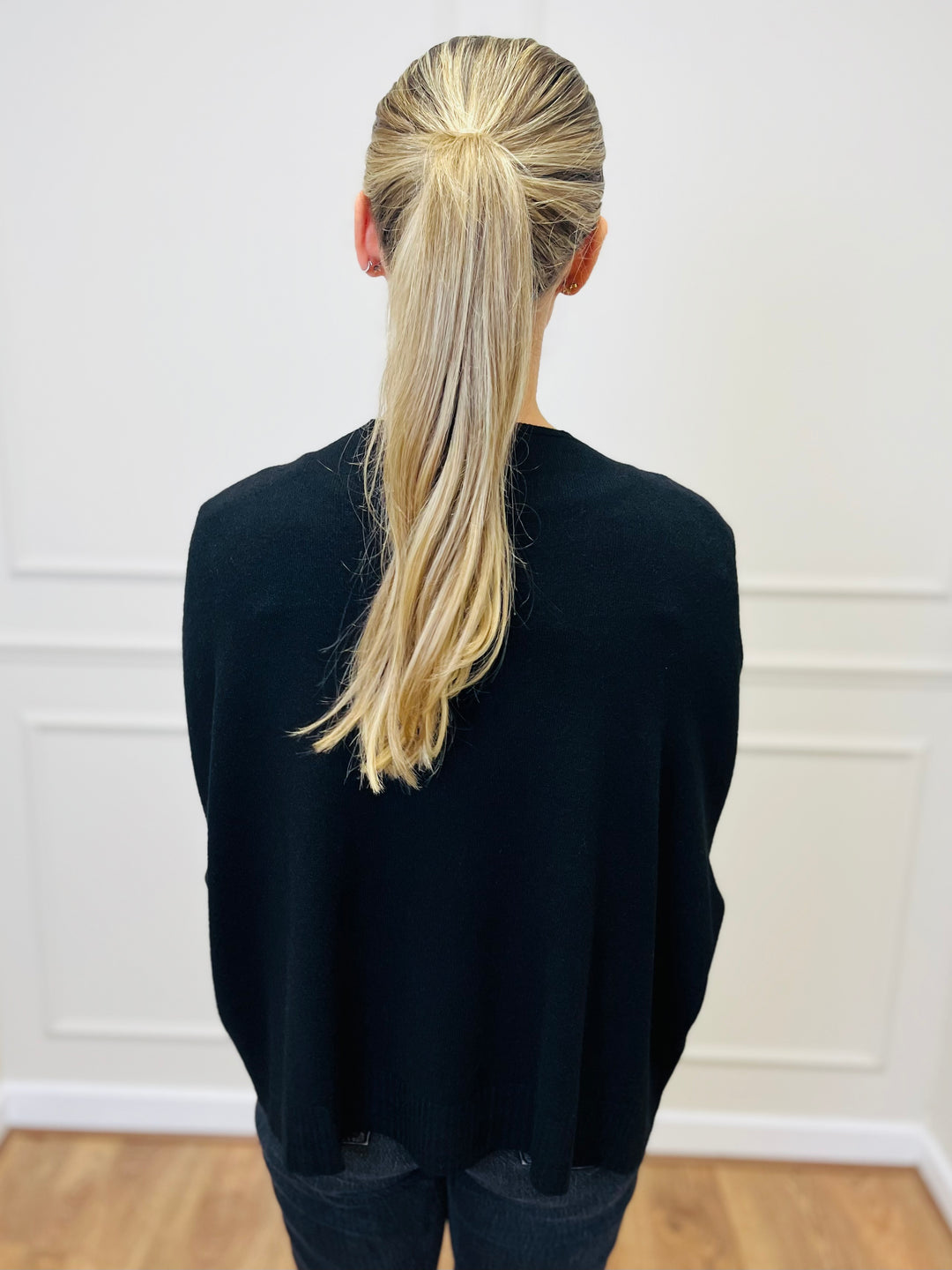 "MILA" Soft Knit Cardigan-Black