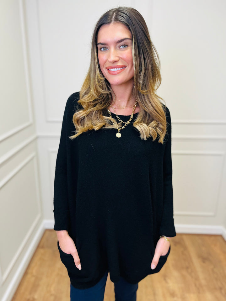 "STELLA" LUXURY Fine Knit Jumper-Black