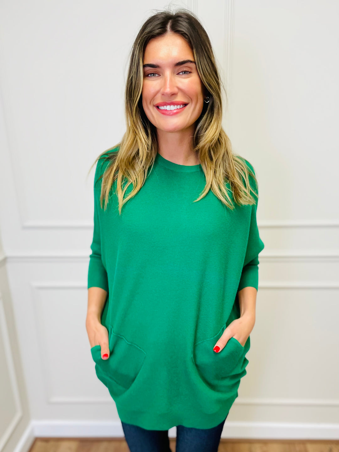 "MOLLY" Super Soft Jumper-Emerald Green