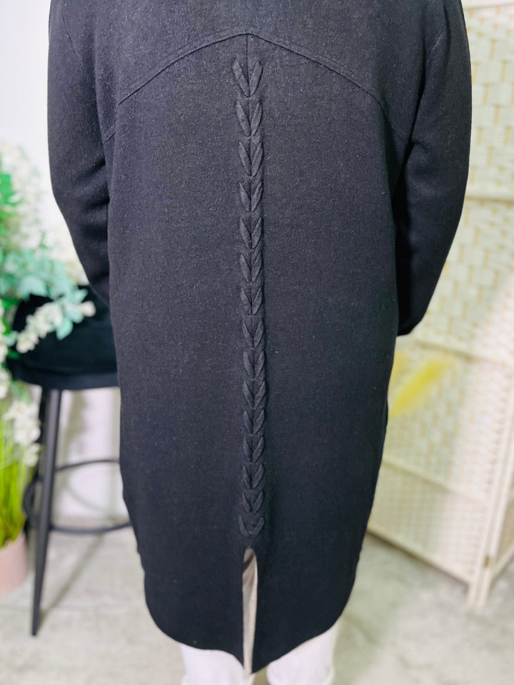 "LYDIA” Soft Cardigan-Black