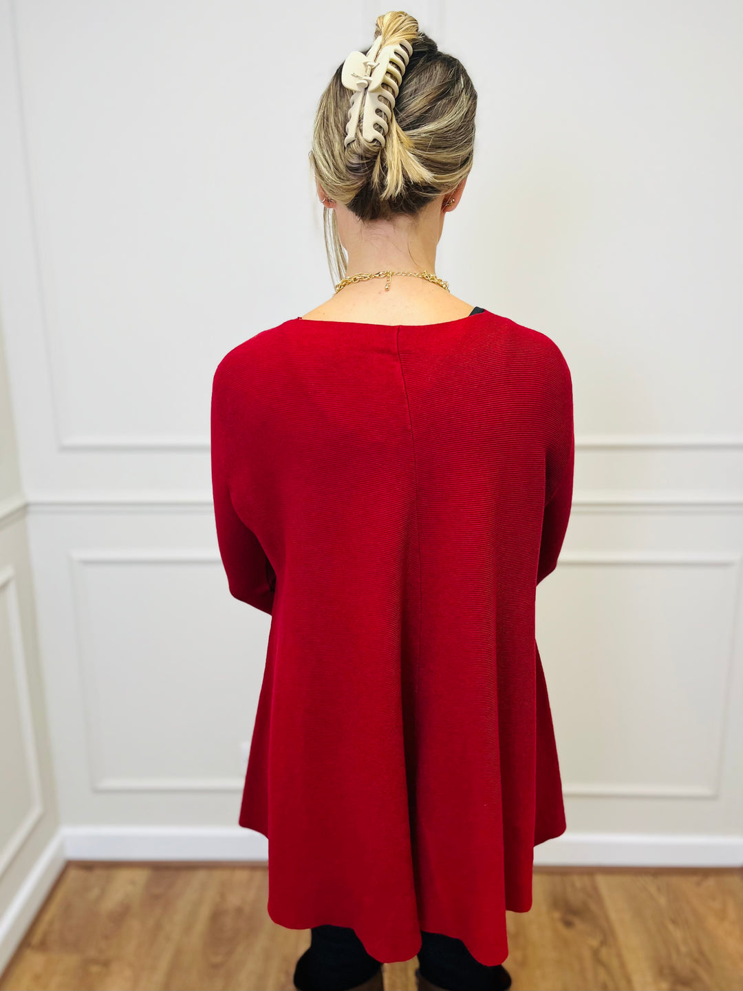 "HARRIET" Basic Soft Jumper-Wine