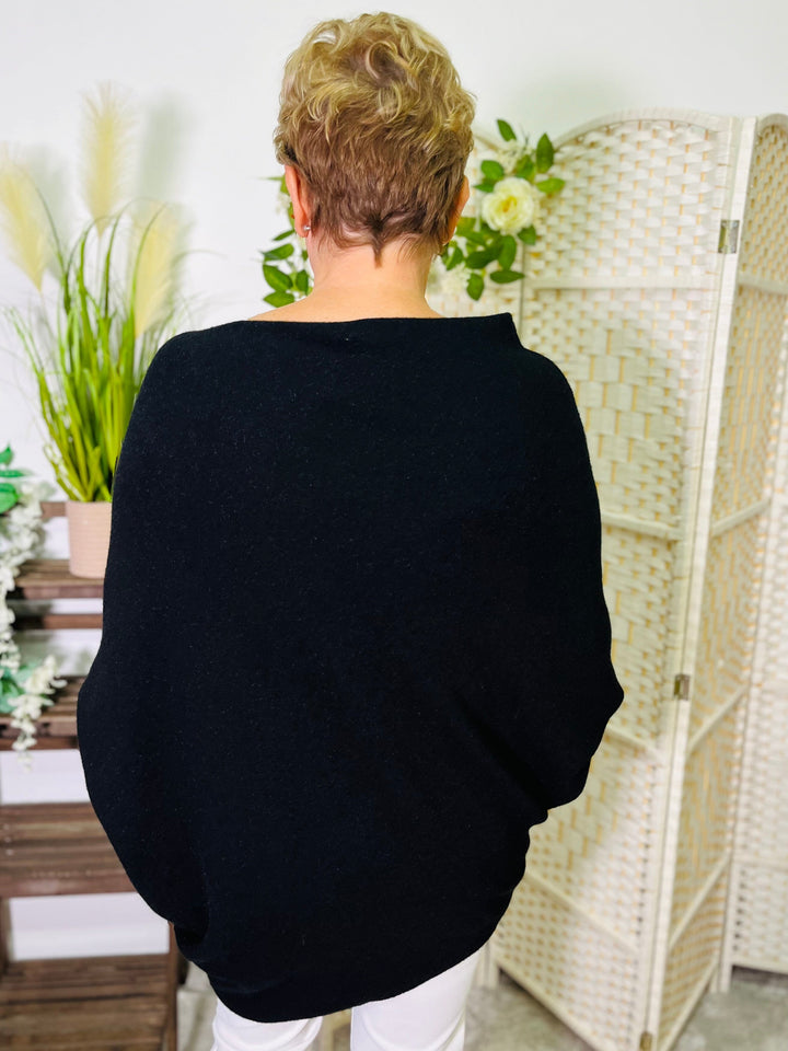 "BELLA" Super Soft Jumper-Black