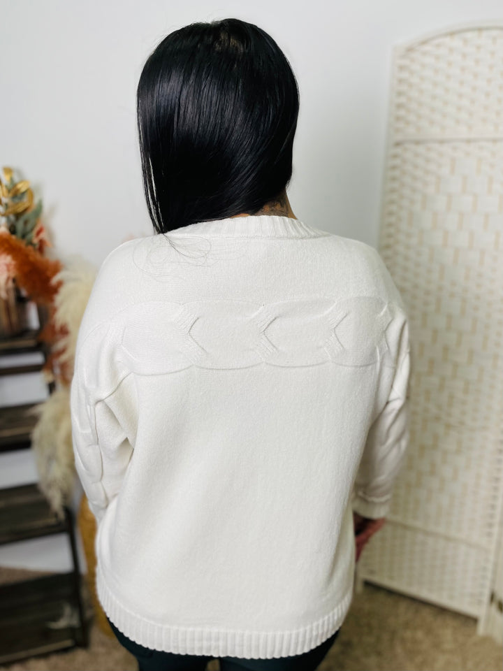 "EMMA" Knitted Jumper-Cream