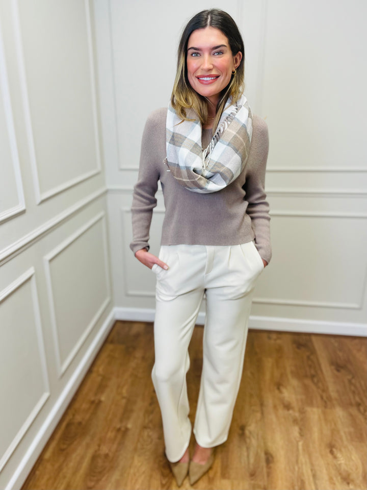 "GEMMA" LUXURY Fine Knit Jumper-Mocha