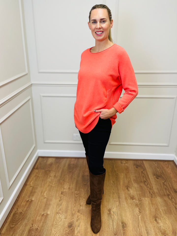 "CLEO" Soft Jumper-Coral