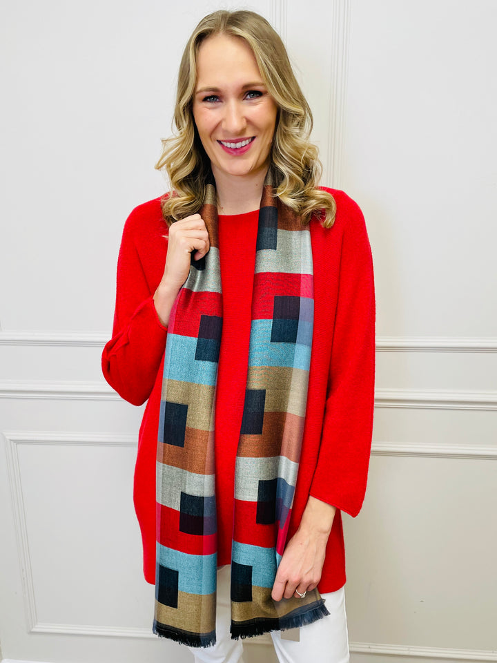 "GINNY" Basic Soft Jumper-Red