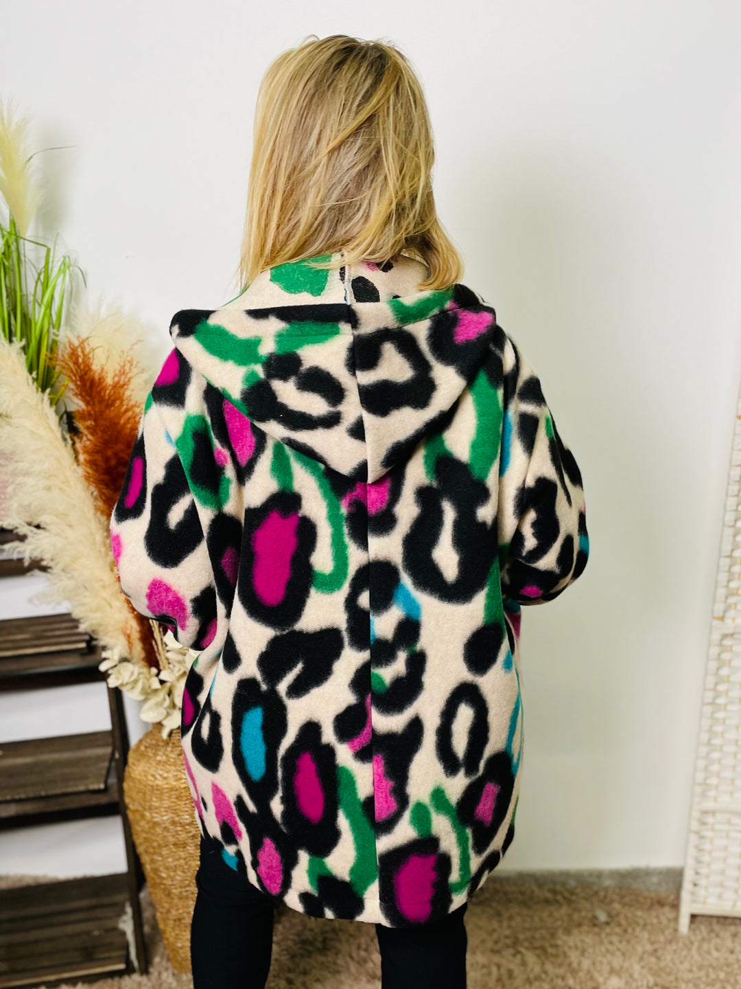 "JEMMA" Animal Print Jacket-Multicolour