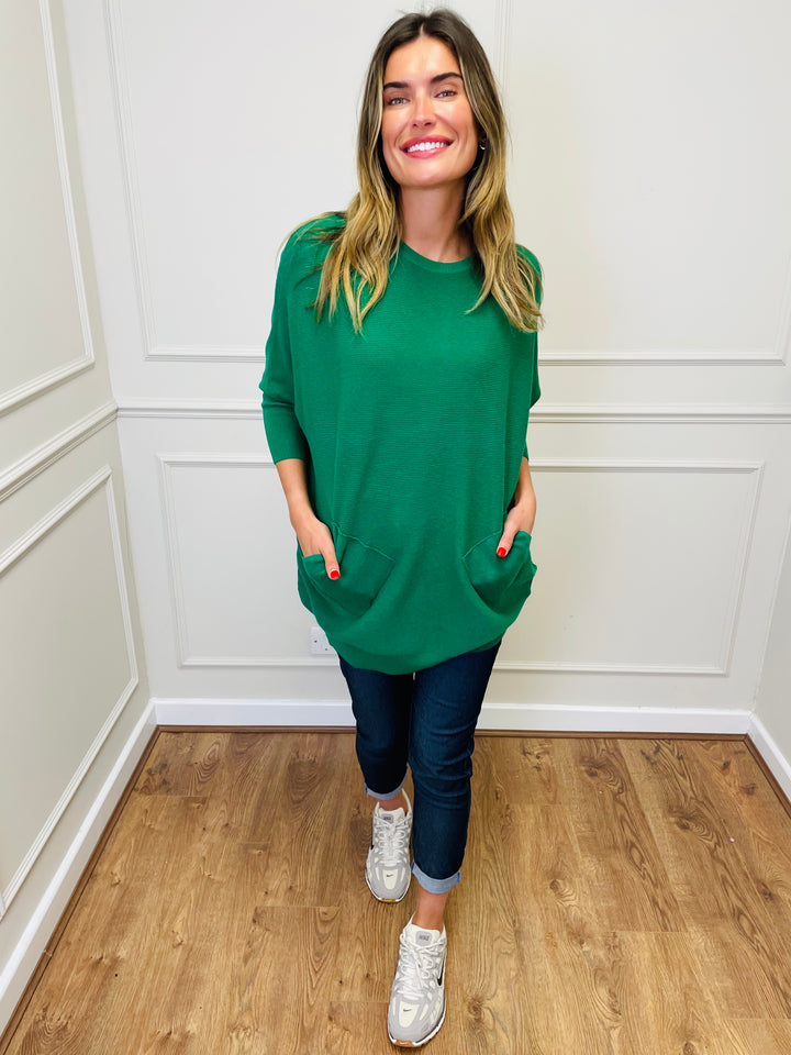 "MOLLY" Super Soft Jumper-Emerald Green