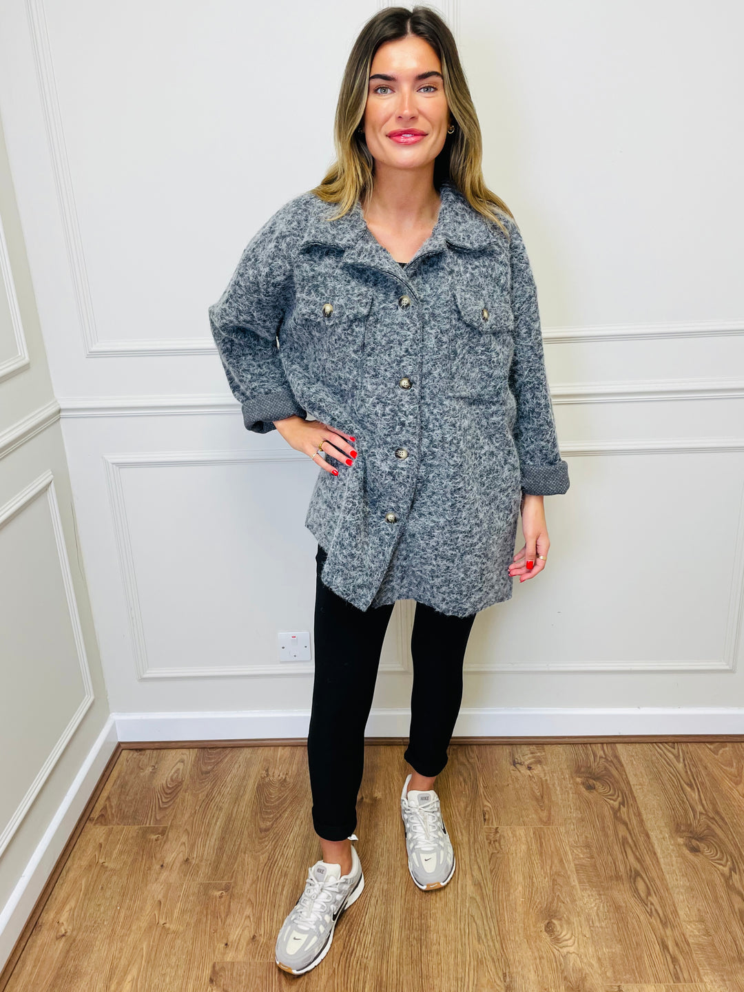 "ABBY" Teddy Shacket-Grey