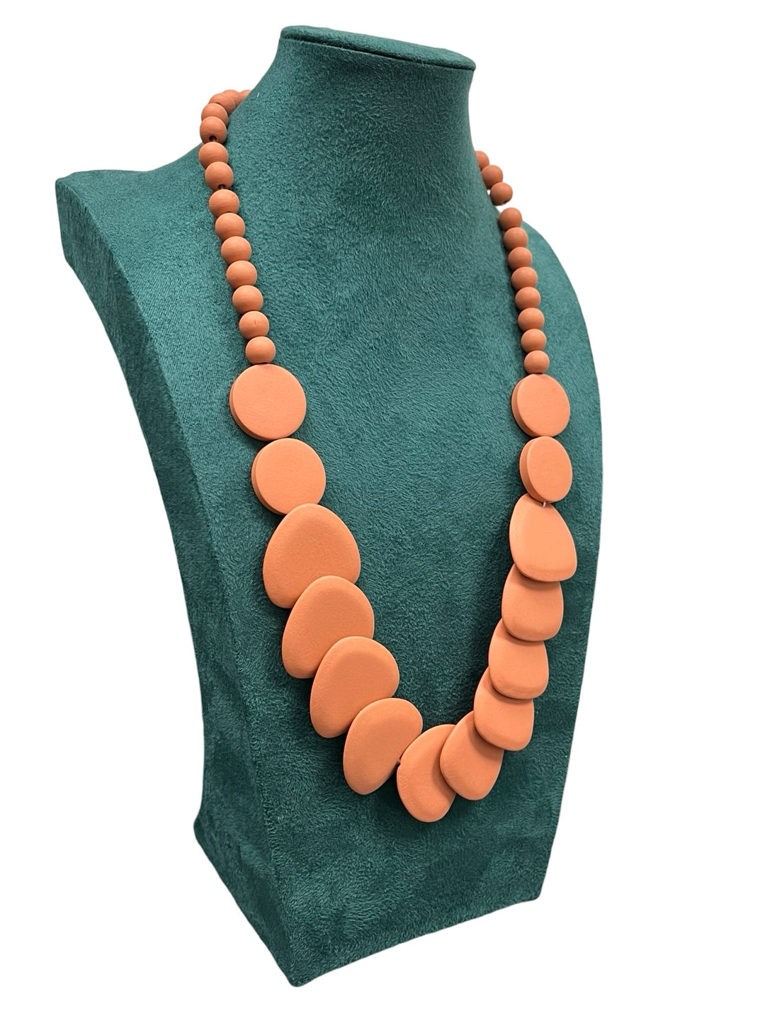 Peach Short Statement Necklace