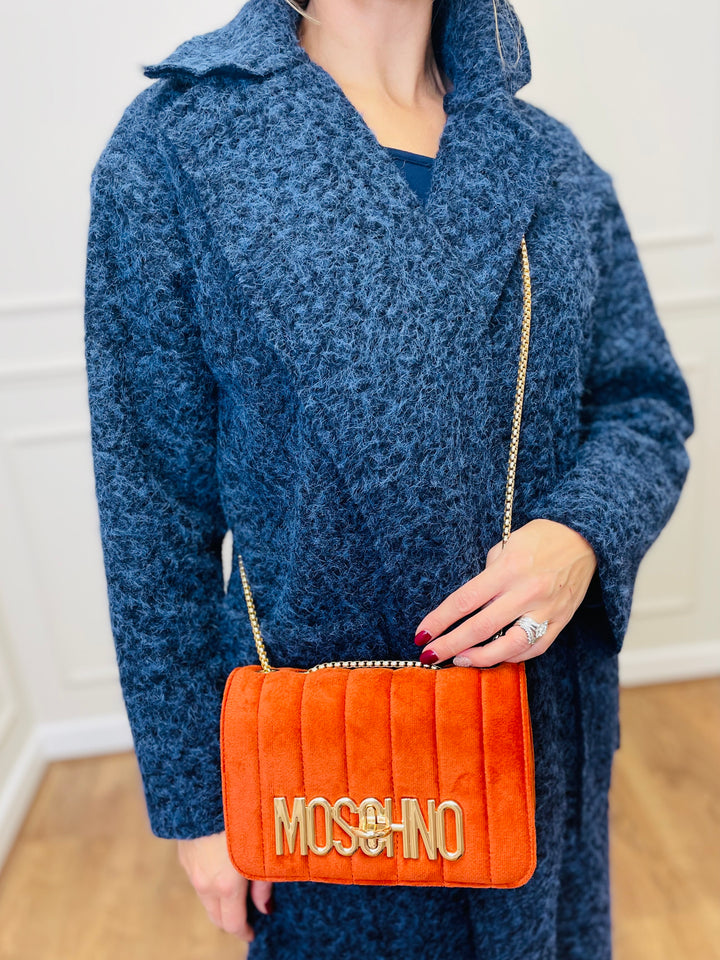 No.80 Quilted Velvet Bag-Orange