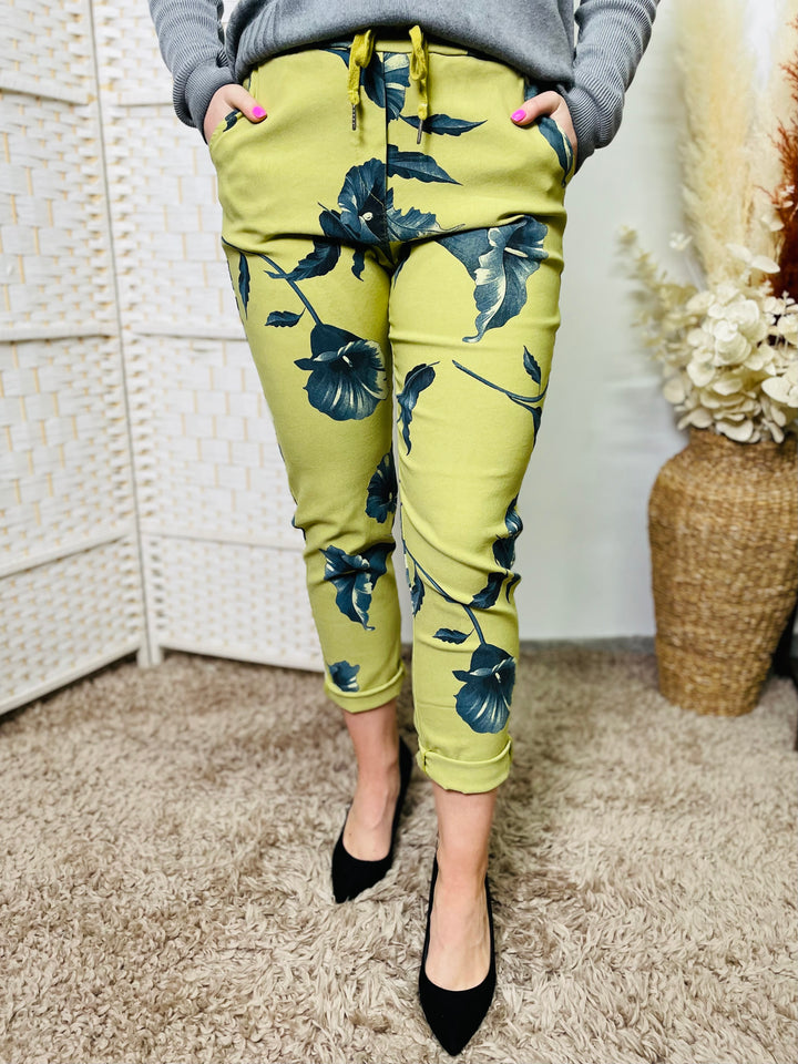 "CARMELA" Floral Print Trouser