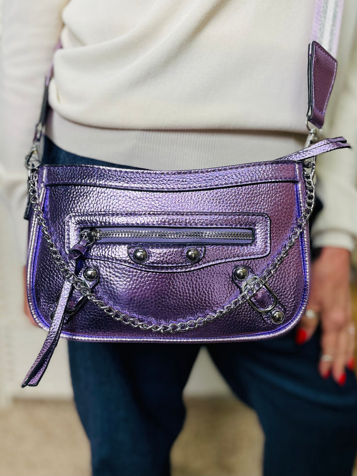 No.8 Metallic Bag-Purple