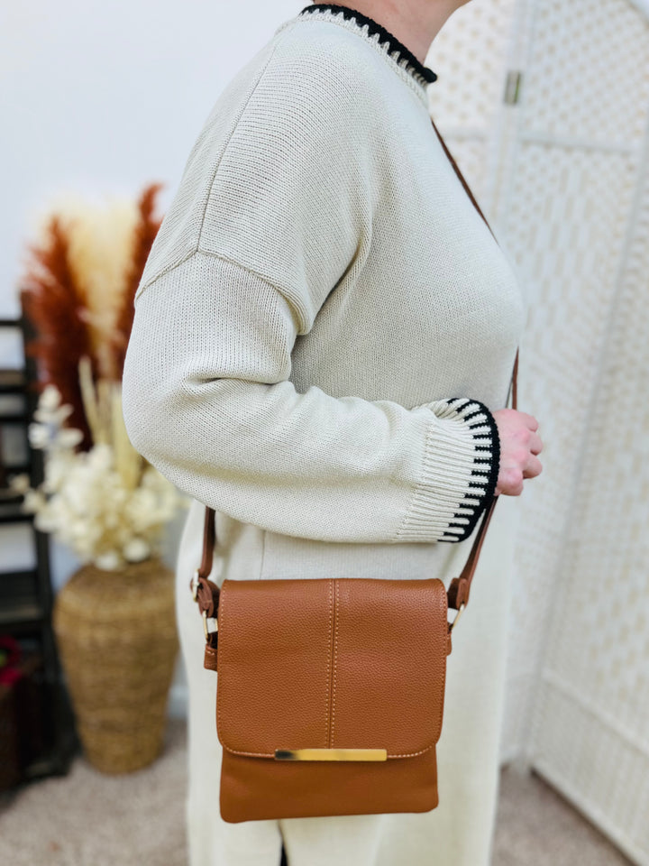 Small Crossbody Handbag-Tan