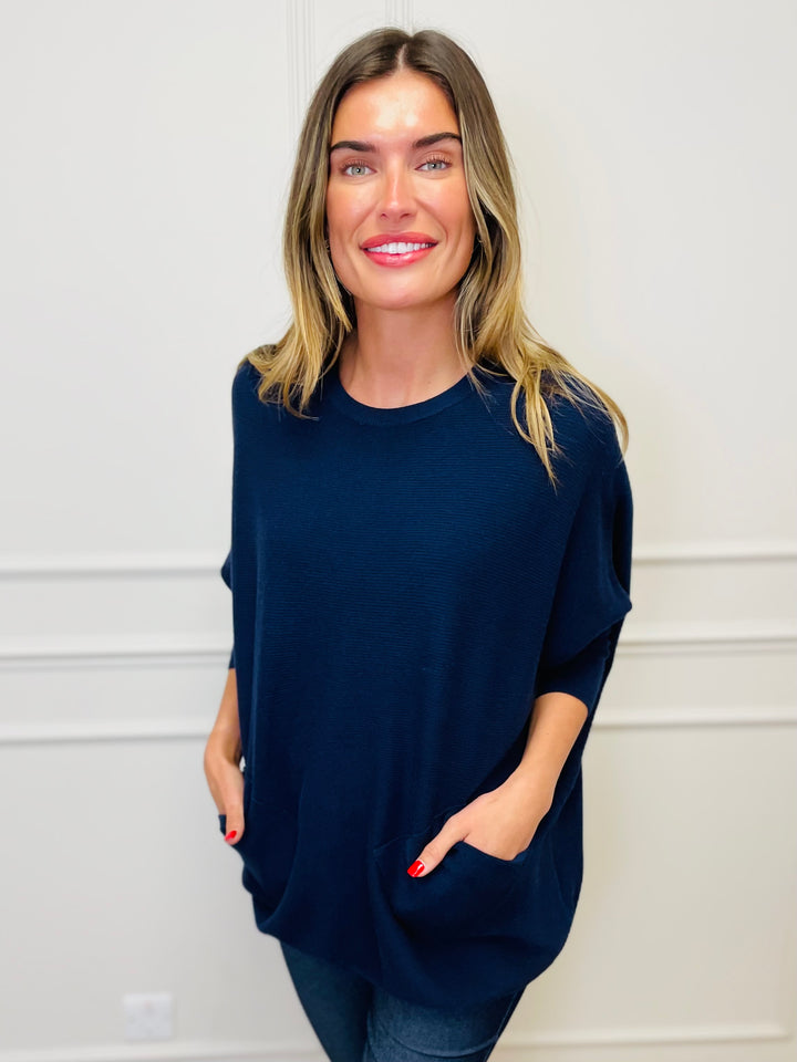 "MOLLY" Super Soft Jumper-Navy