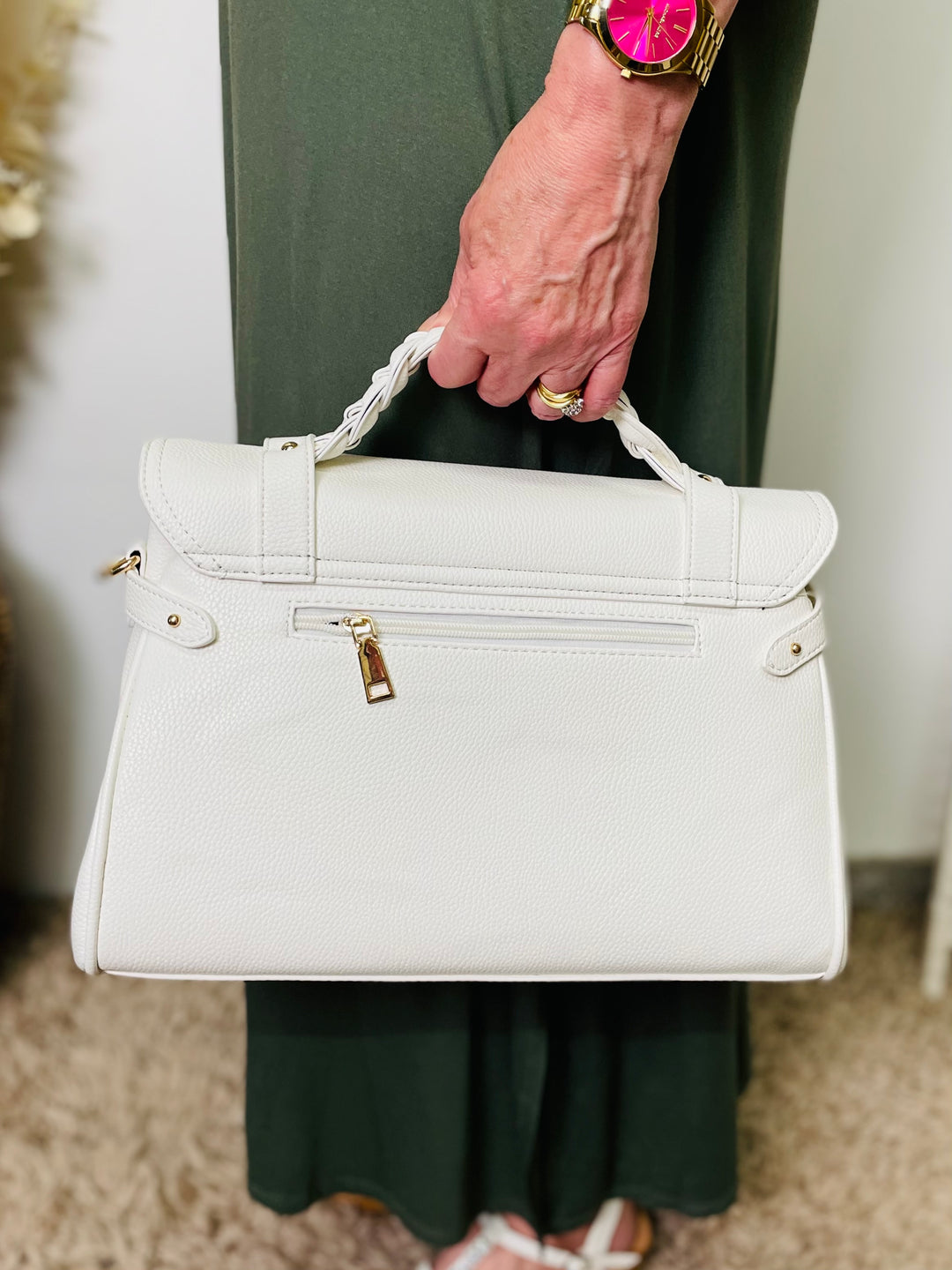 No.23 Designer Inspired Handbag-White