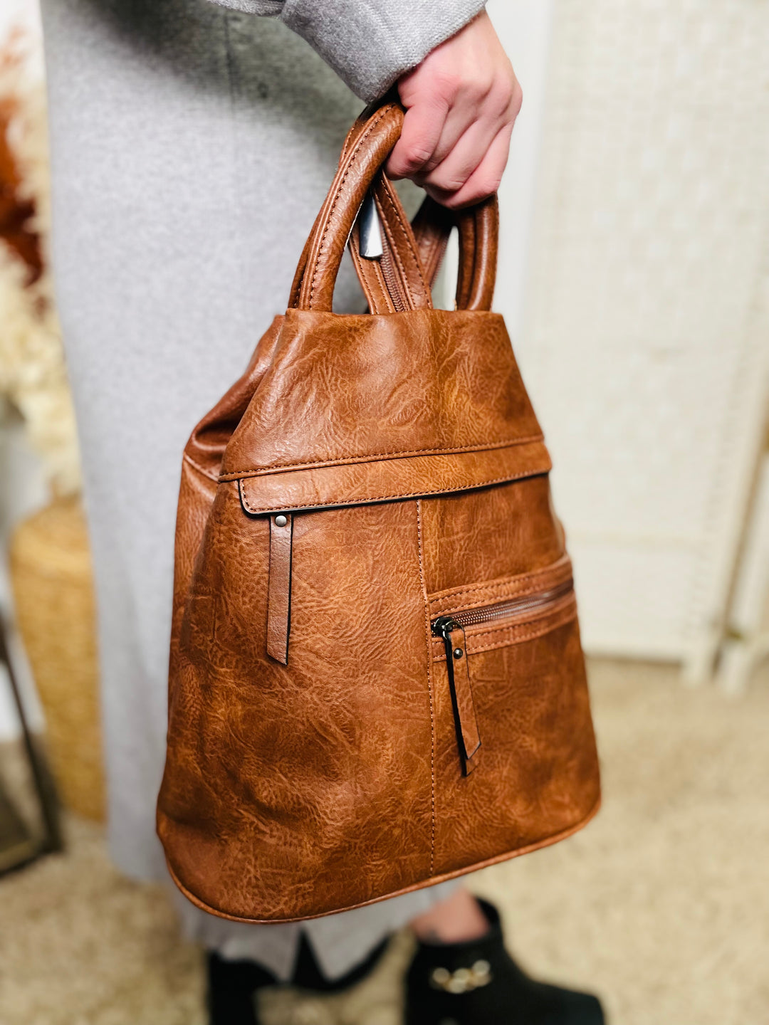 "BERNY" Rucksack-Tan