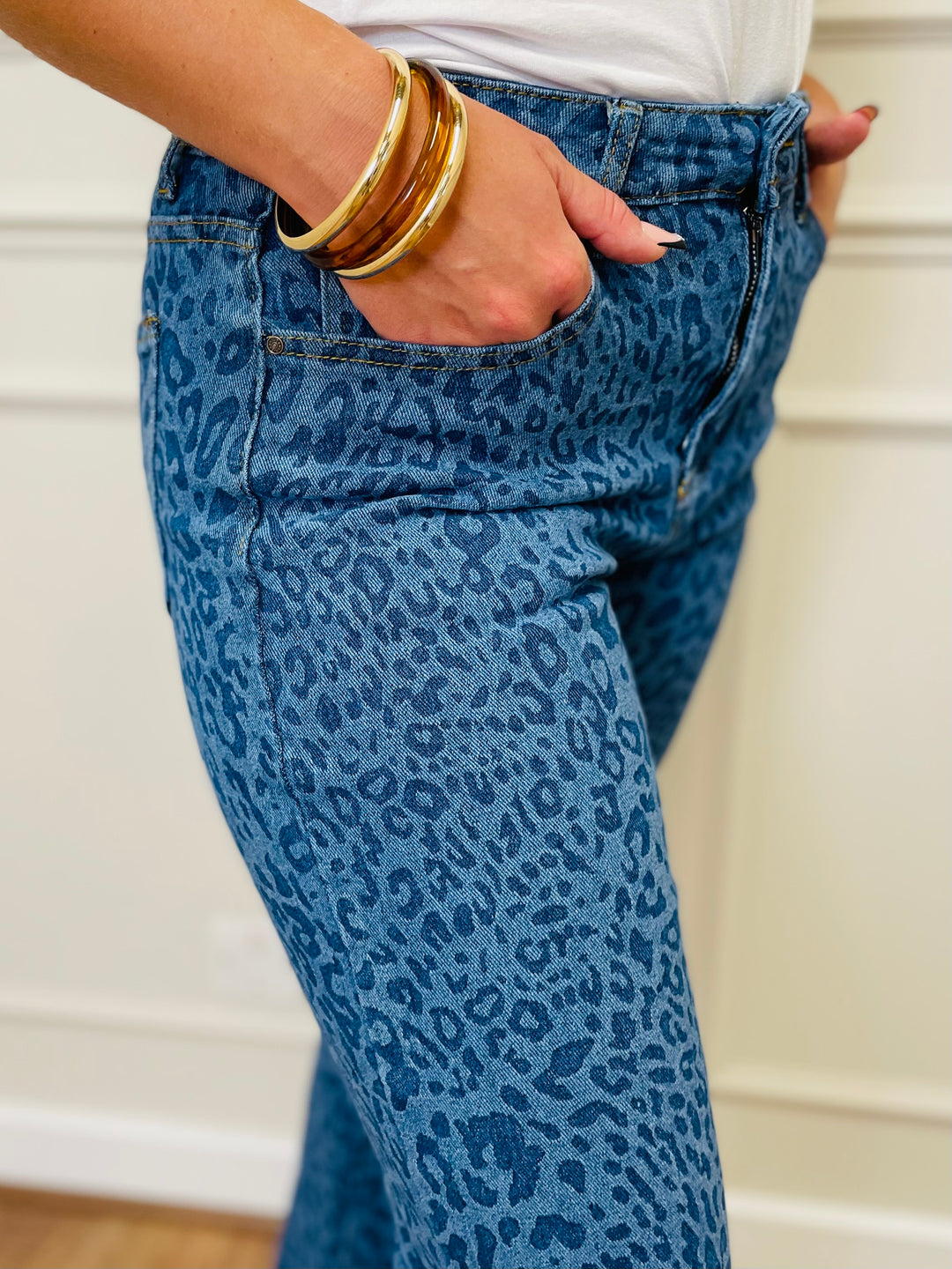 "MIA" Animal Print Jeans
