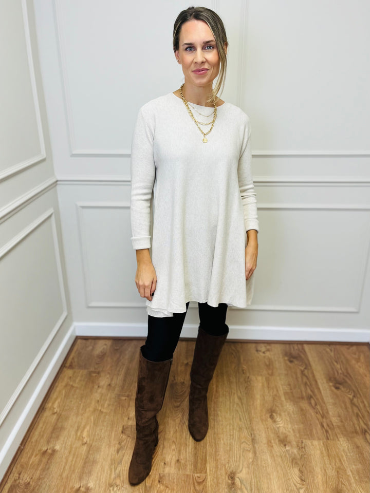 "HARRIET" Basic Soft Jumper-Cream