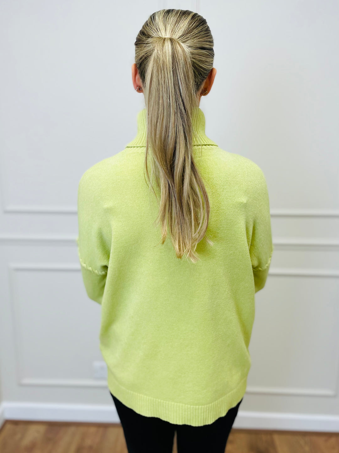 "OLIVIA" Knitted Jumper-Green