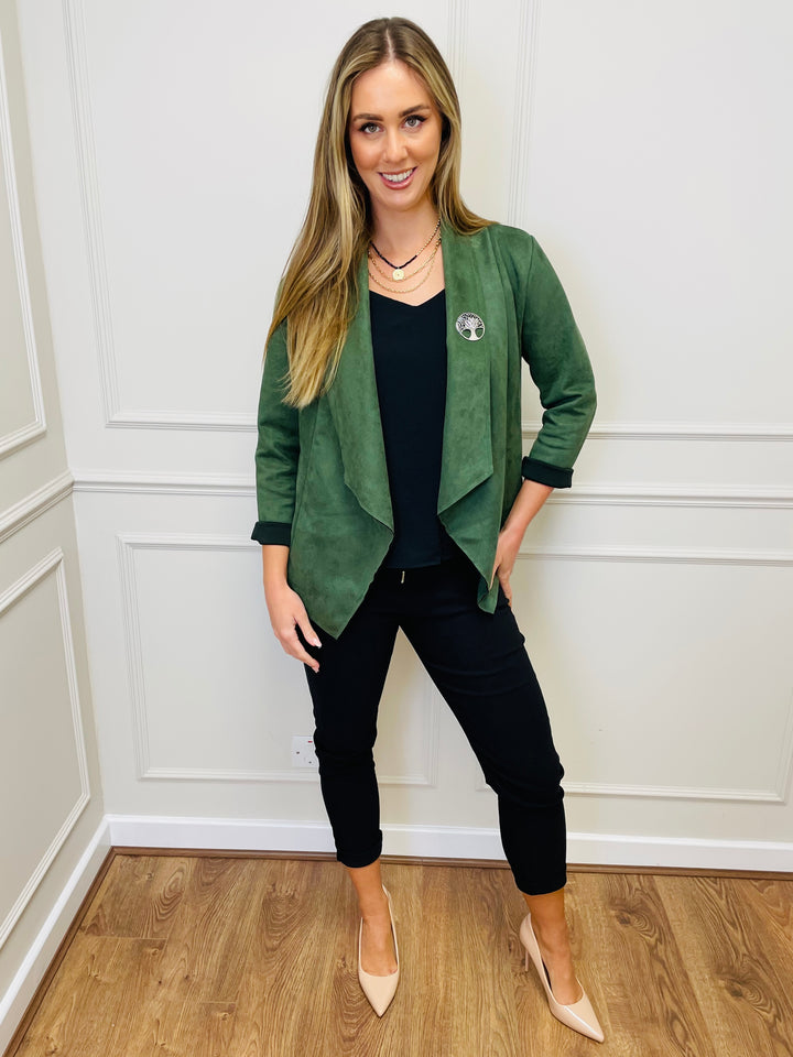 "CROSBY" Short Jacket-Green