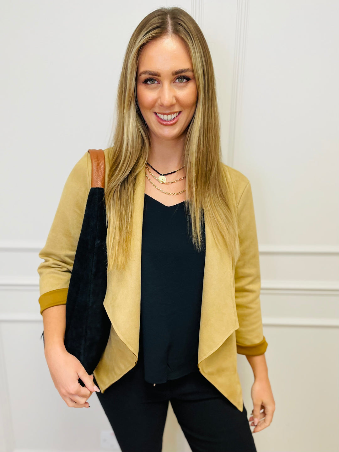 "CROSBY" Short Jacket-Camel