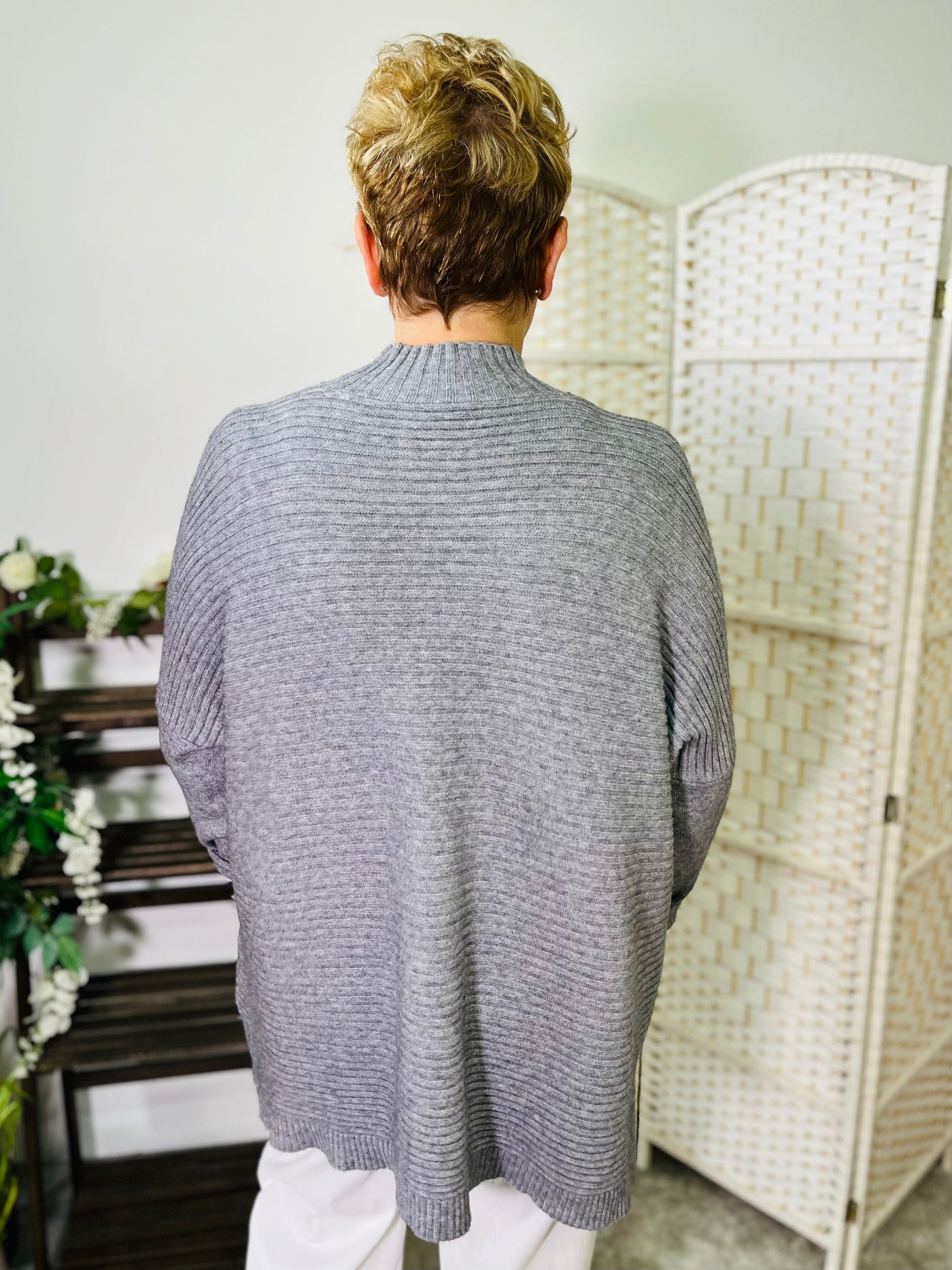 "LULU" Knitted Jumper-Grey