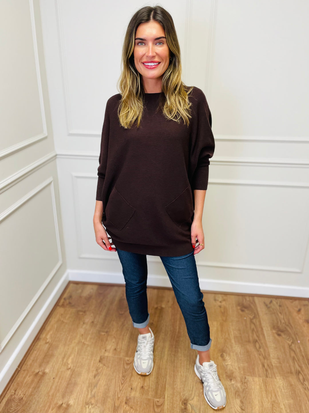 "MOLLY" Super Soft Jumper-Chocolate Brown