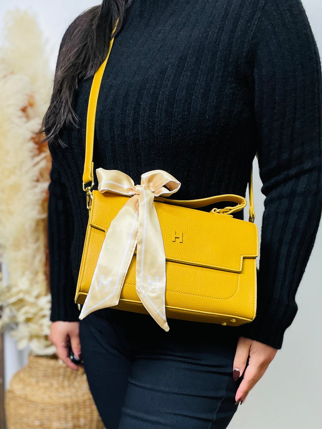 No.33 Designer Inspired Handbag-Mustard