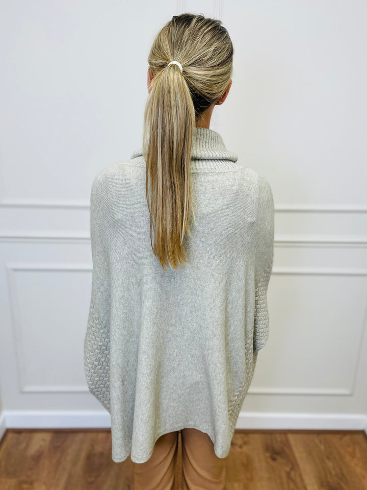 "SABRINA" Oversized Jumper-Mocha