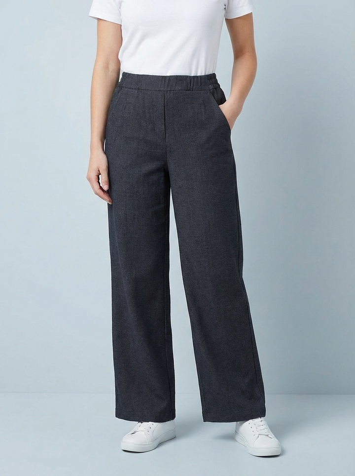 "CARMELA" Bootcut Trouser-Dark Grey