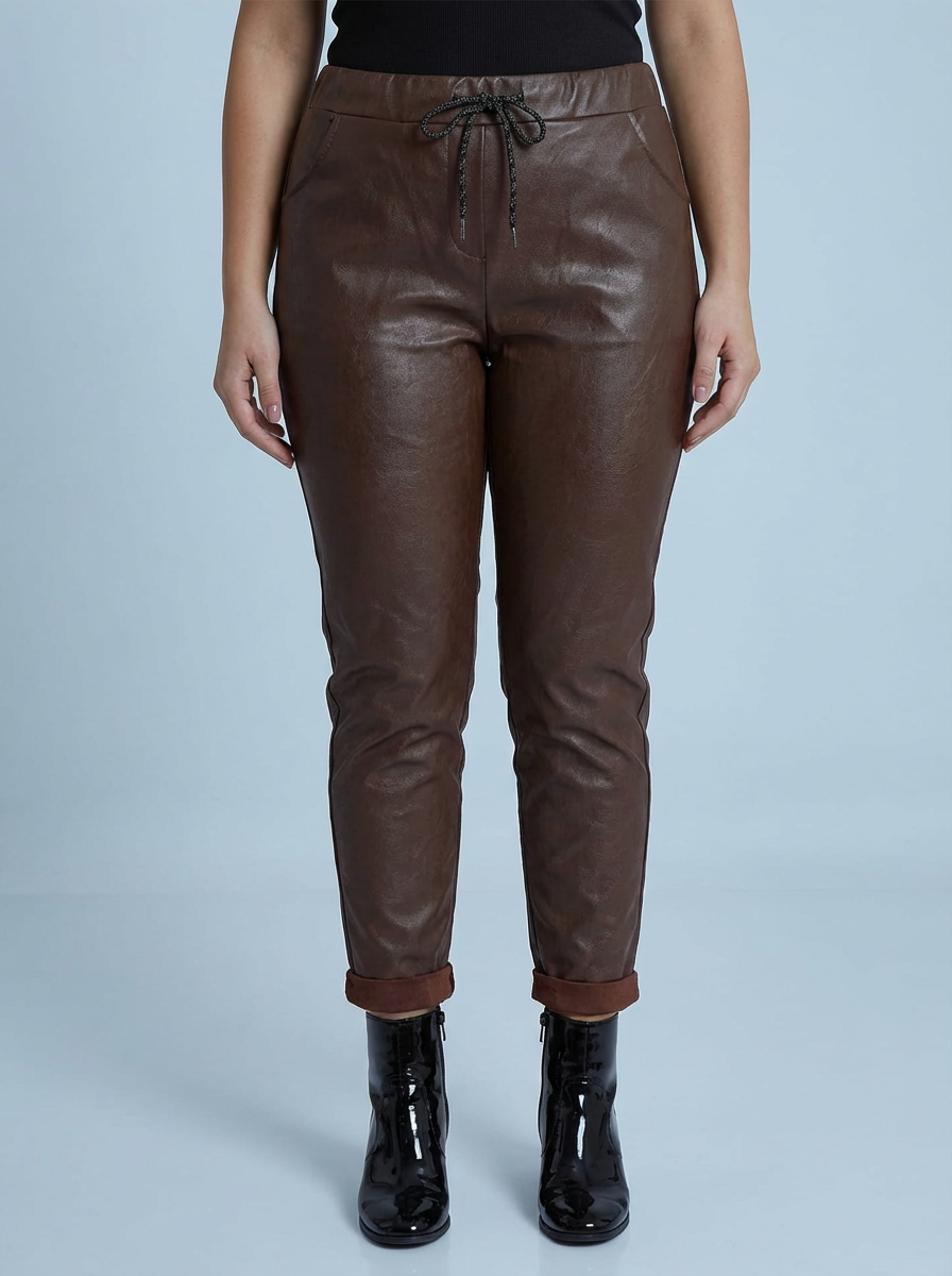 "CARMELA" Pleather Trouser