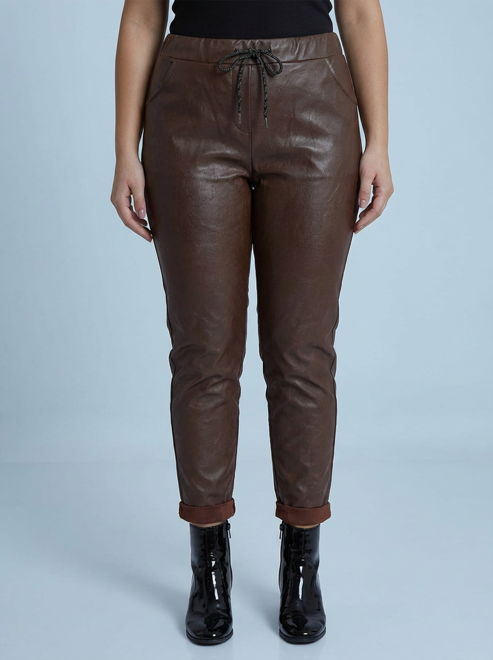 "CARMELA" Pleather Trouser