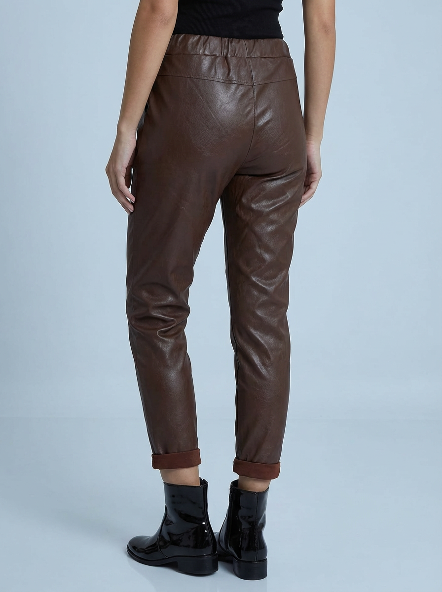 "CARMELA" Pleather Trouser