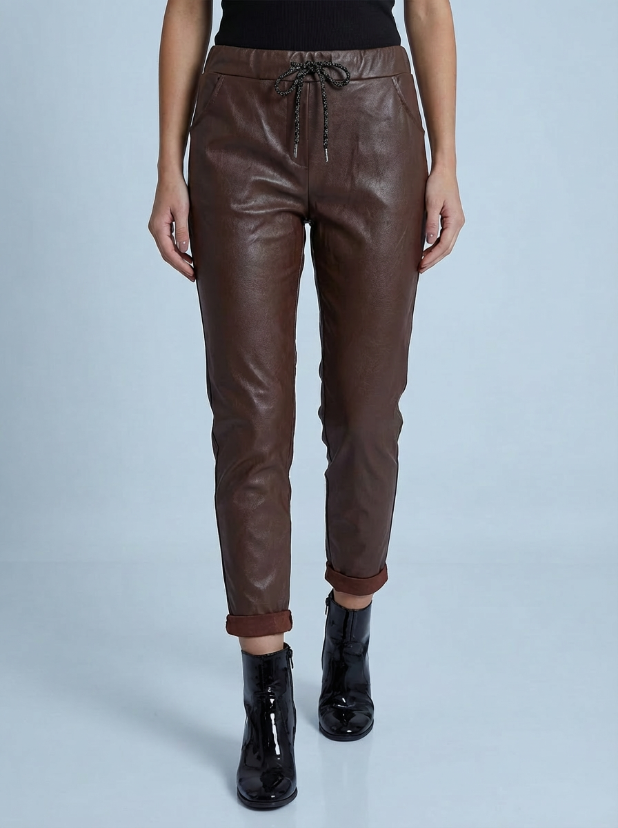 "CARMELA" Pleather Trouser