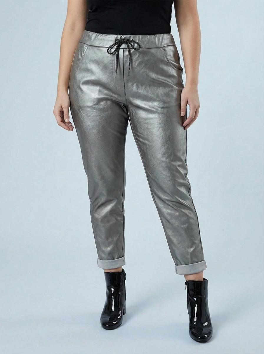 "CARMELA" Pleather Trouser