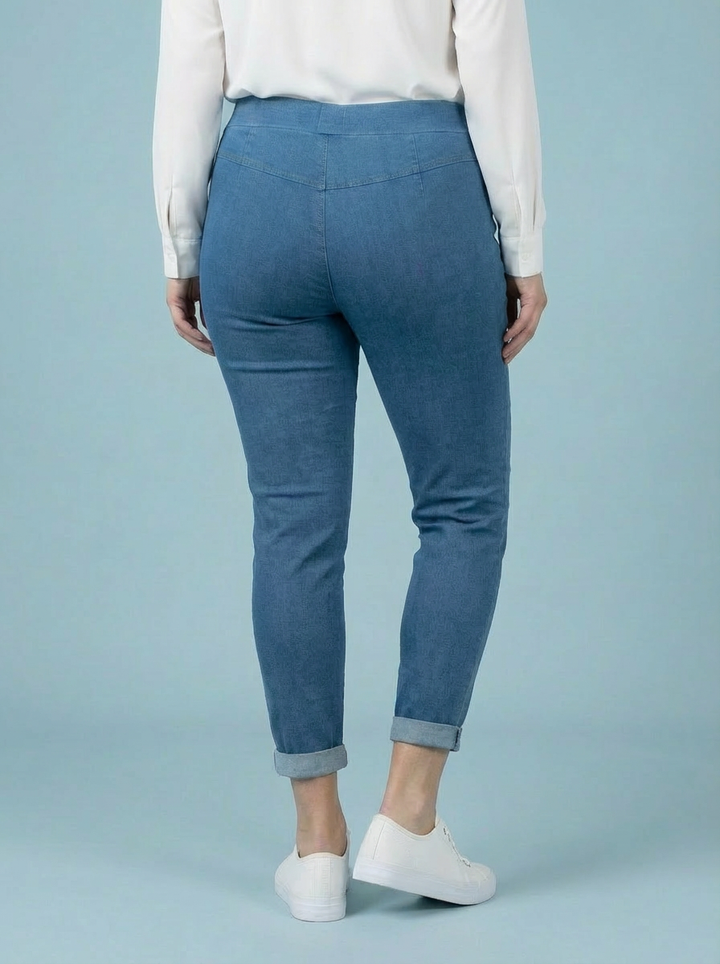 "CARMELA" Smooth MAGIC Trouser-Light Denim