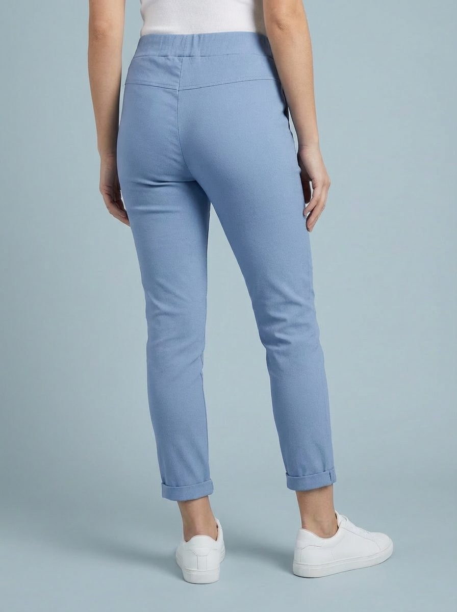 "CARMELA" Smooth MAGIC Trouser-Sky Blue