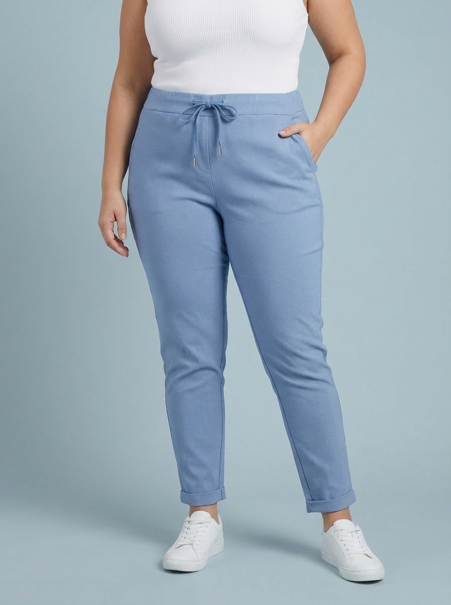 "CARMELA" Smooth MAGIC Trouser-Sky Blue