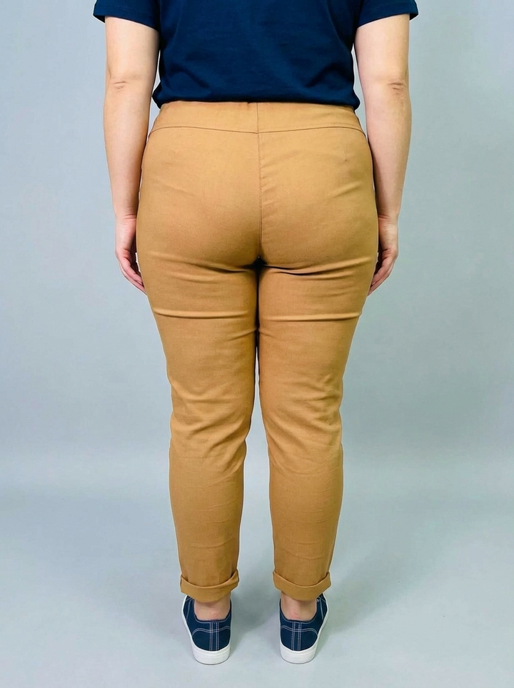 "CARMELA" Smooth MAGIC Trouser-Tan