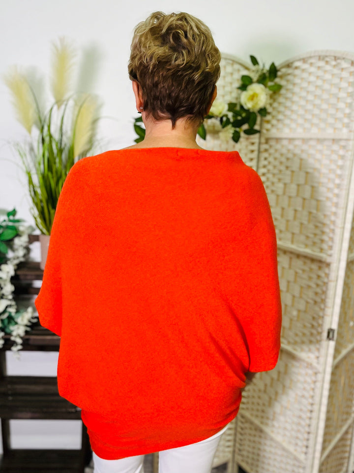 "BELLA" Super Soft Jumper-Orange