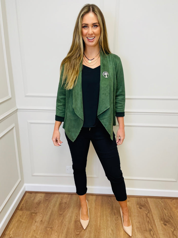 "CROSBY" Short Jacket-Green