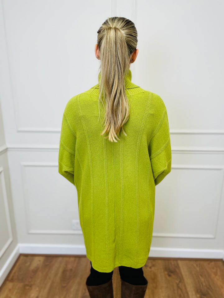 "GRACE" Knitted Jumper-Green