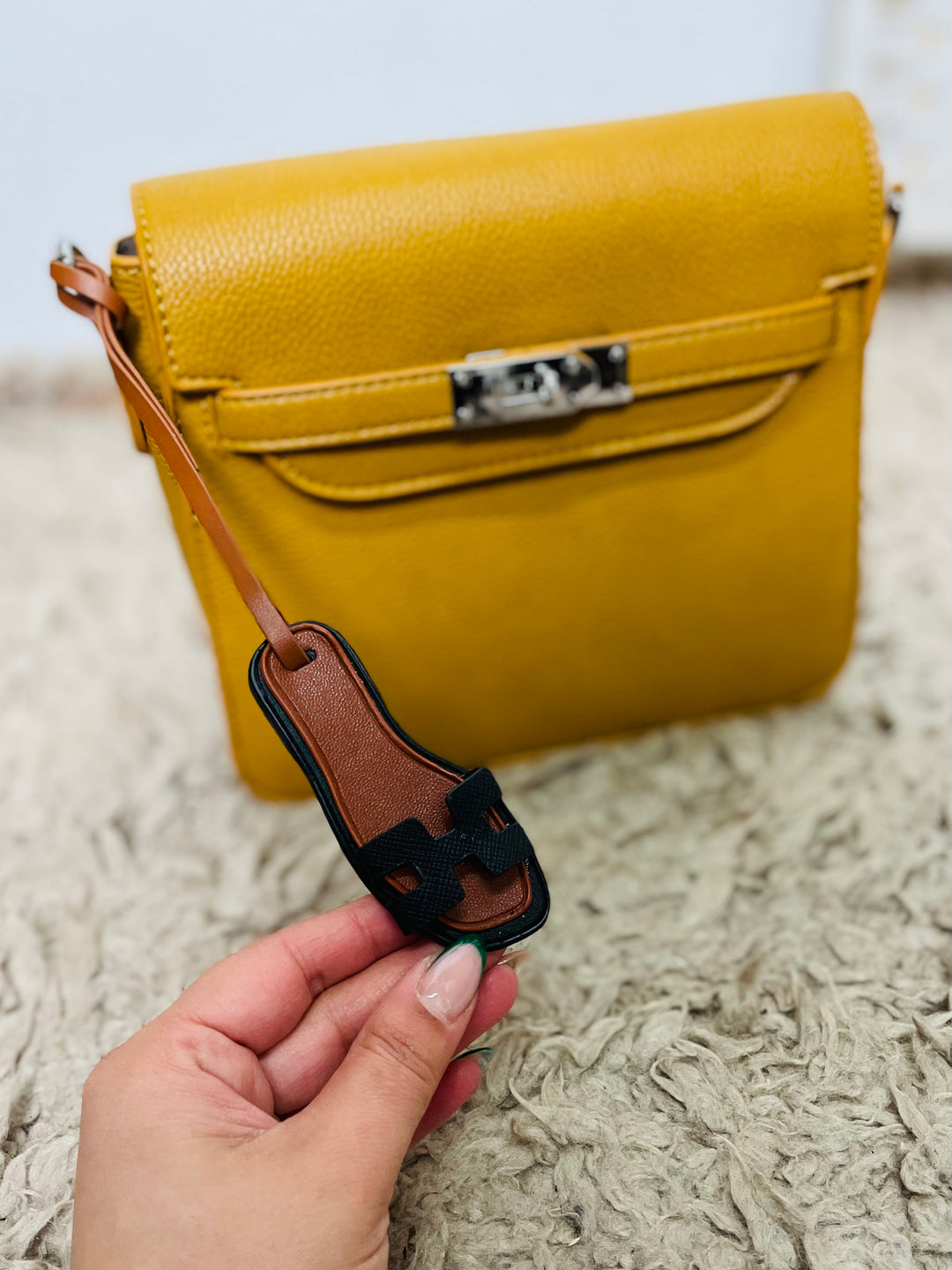 No.39 Designer Inspired Handbag-Mustard