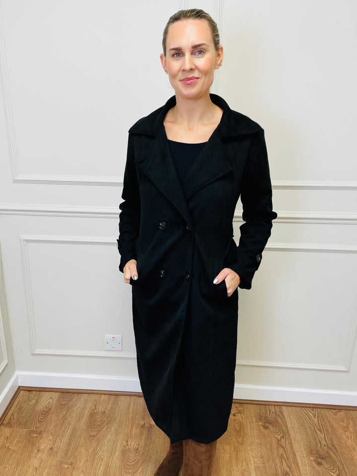 "CROSBY" Longline Jacket-Black