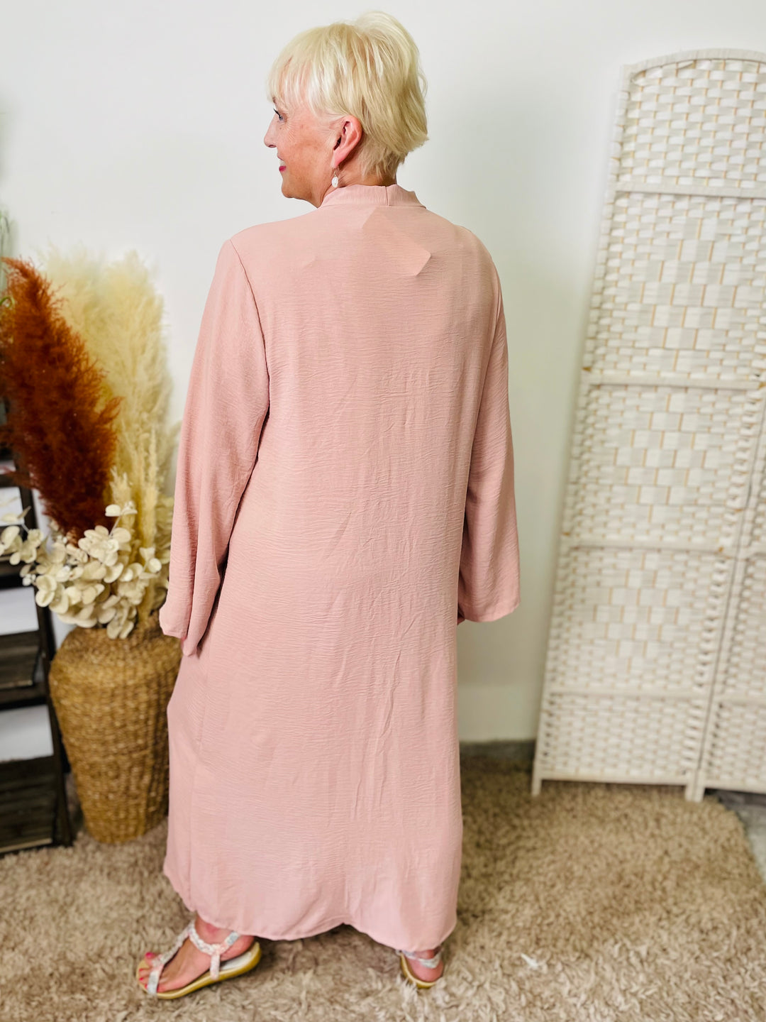 "ATHENA" Maxi Dress-Blush Pink