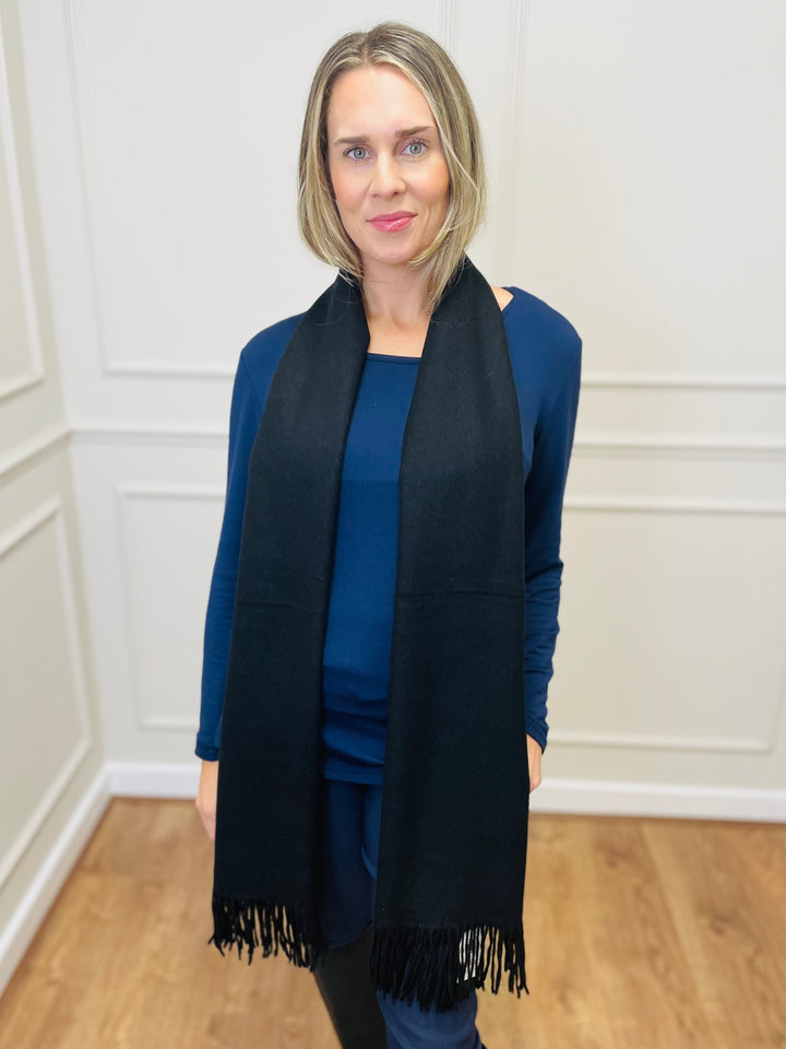 No.121 Classic Soft Scarf-Black