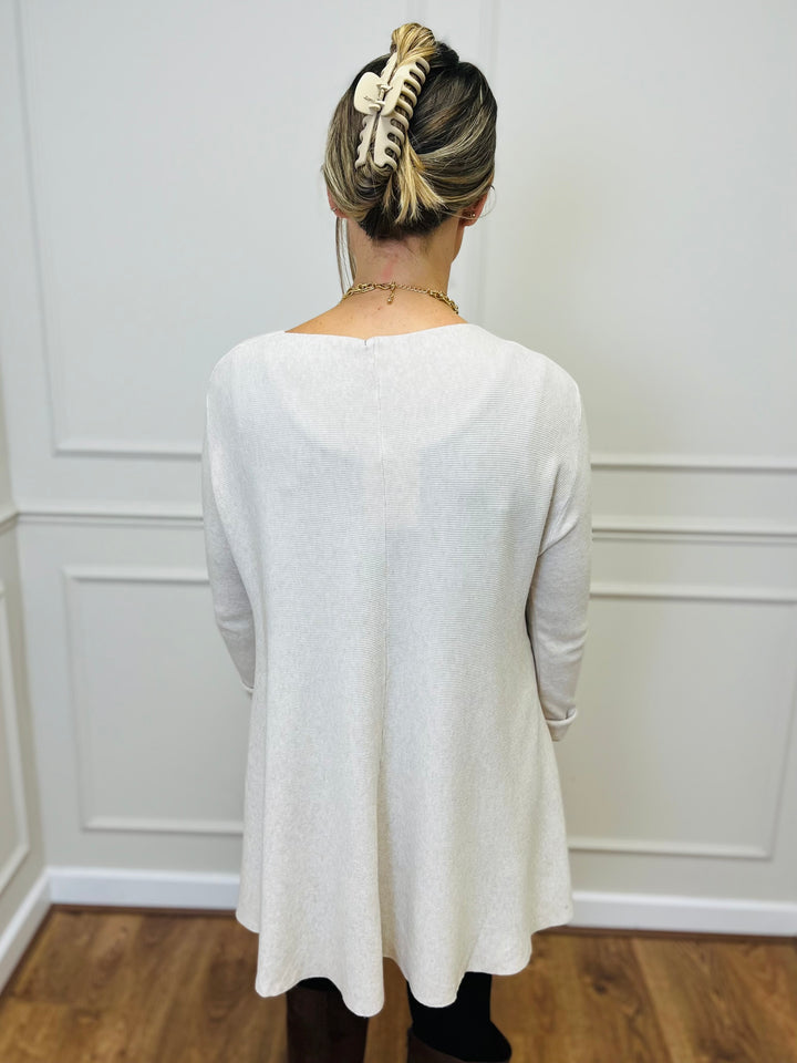 "HARRIET" Basic Soft Jumper-Cream