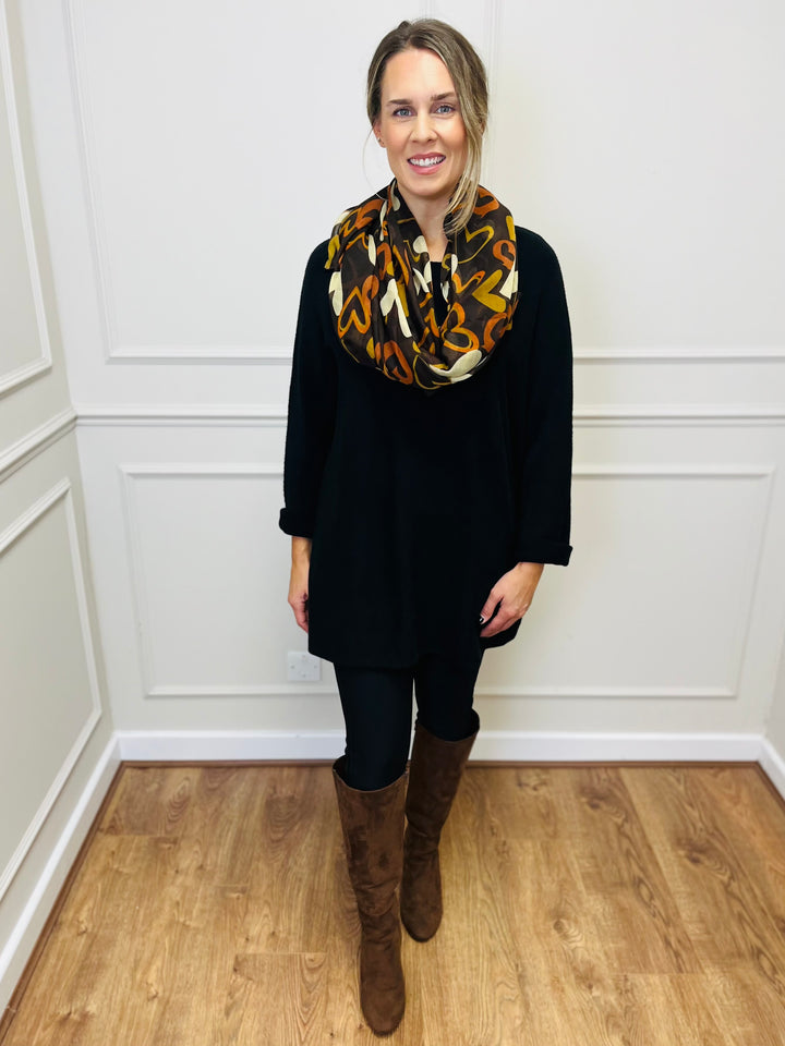 "GINNY" Basic Soft Jumper-Black