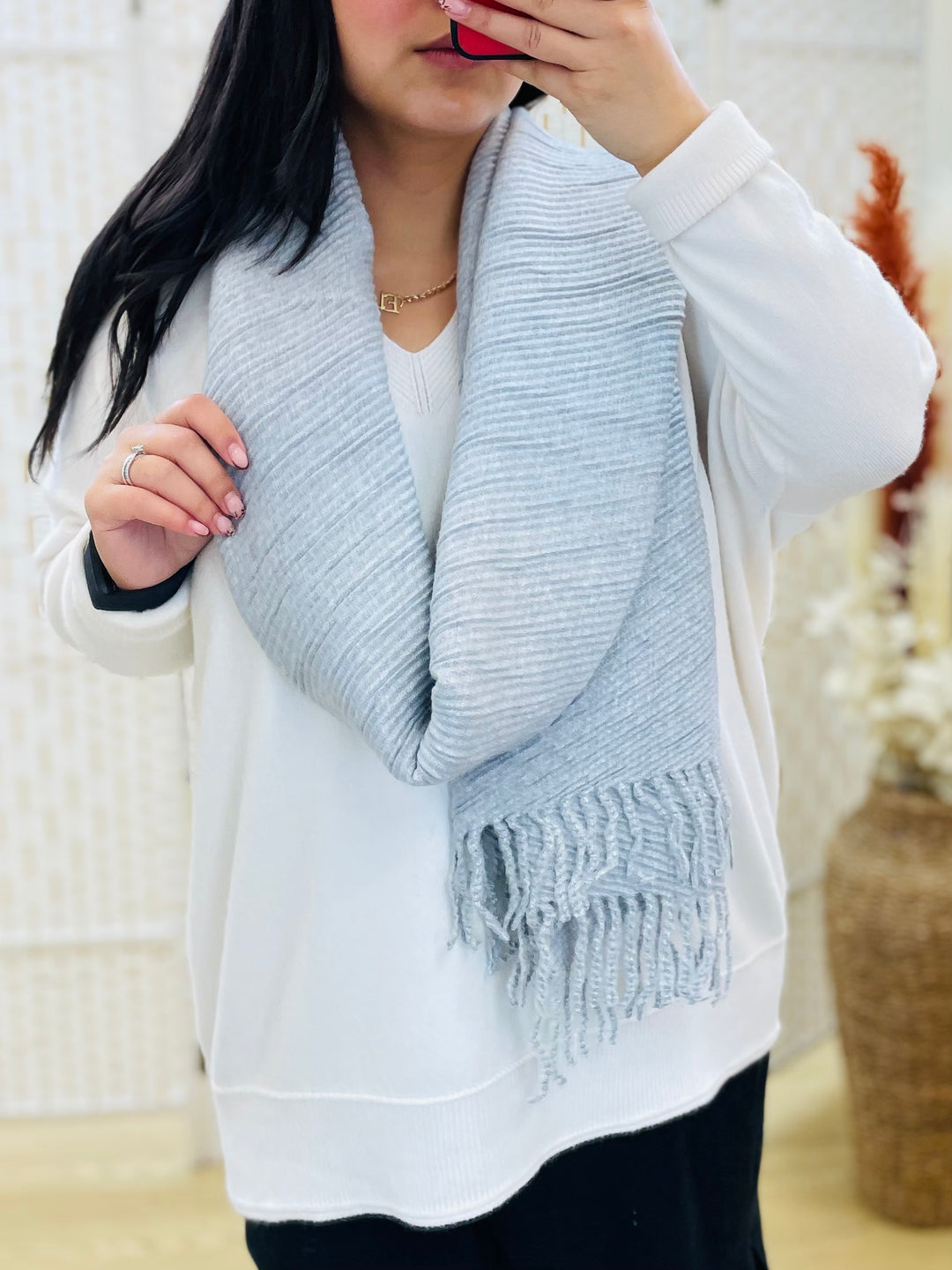 No.26 Grey Scarf-Silver